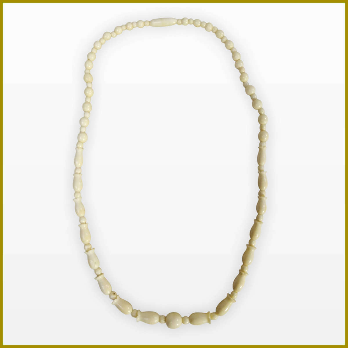 Genuine Camel Bone Necklace And Bracelet Set