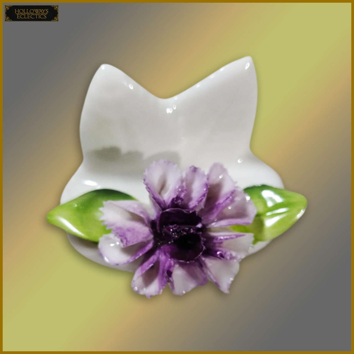 Vintage Coalport Porcelain Note Holder Set