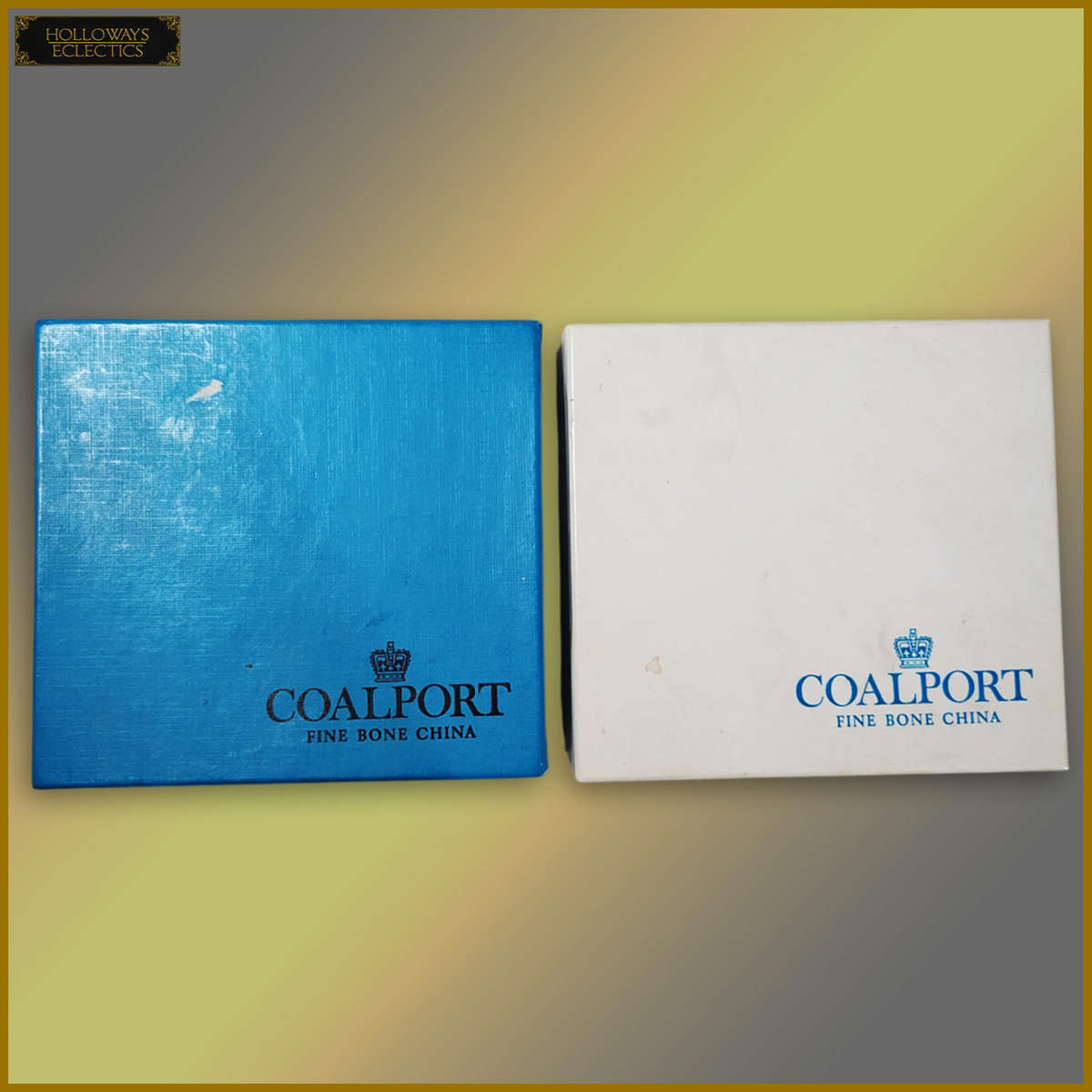 Vintage Coalport Porcelain Note Holder Set