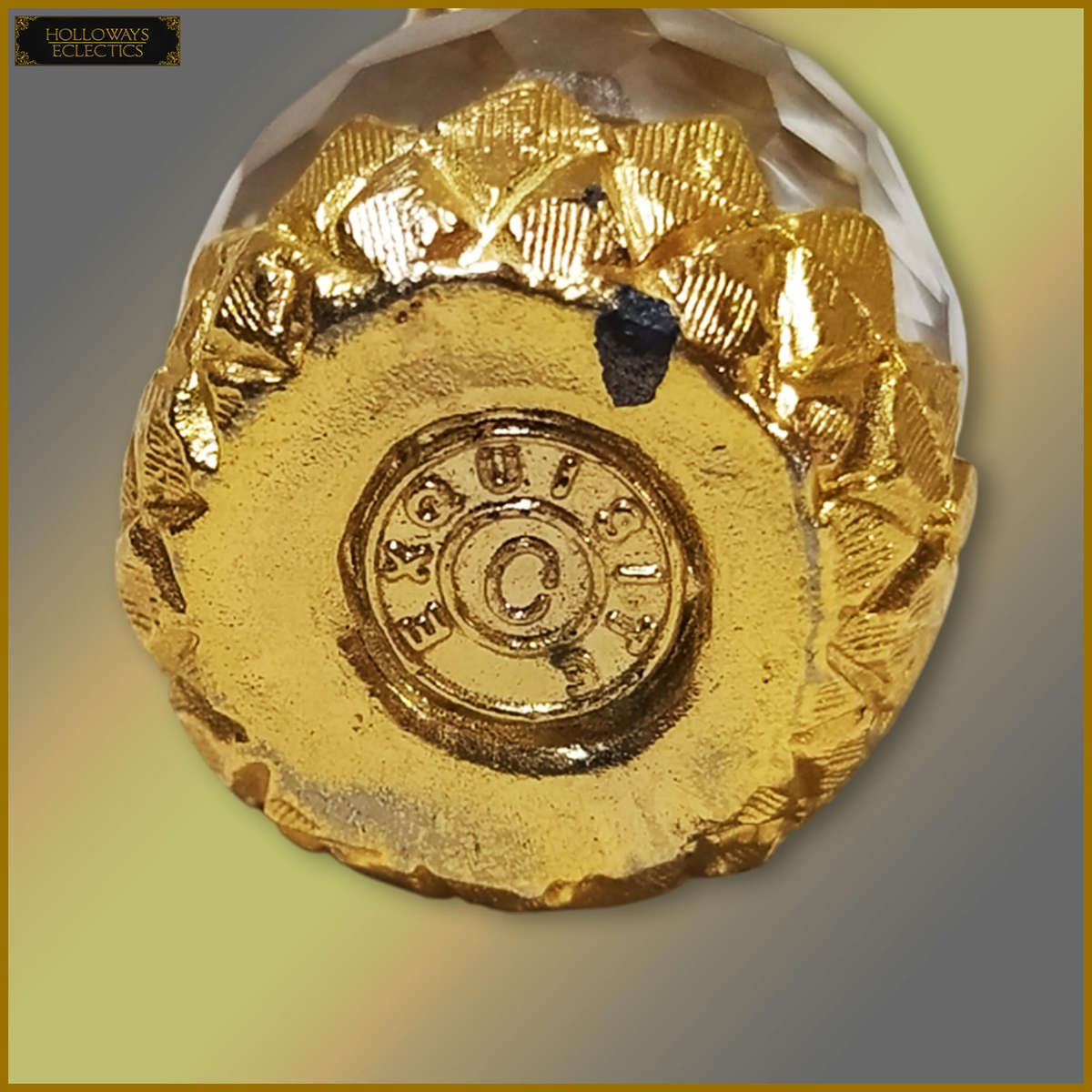 Exquisite Crystal Gold Plated Mouse Ornament