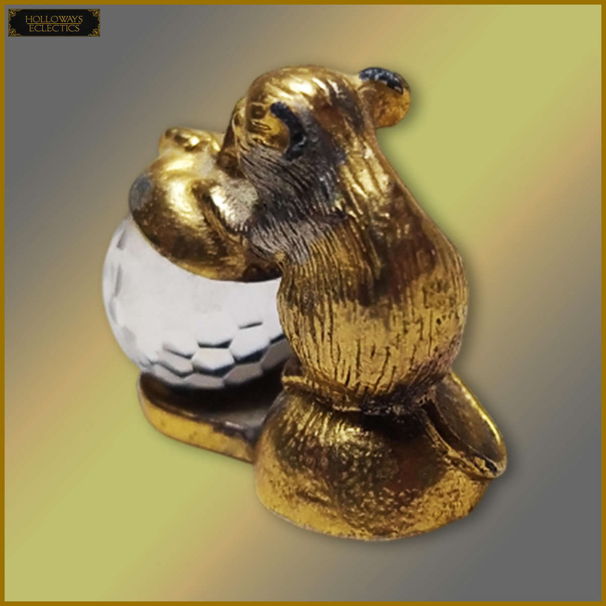 Exquisite Crystal Gold Plated Mouse Ornament