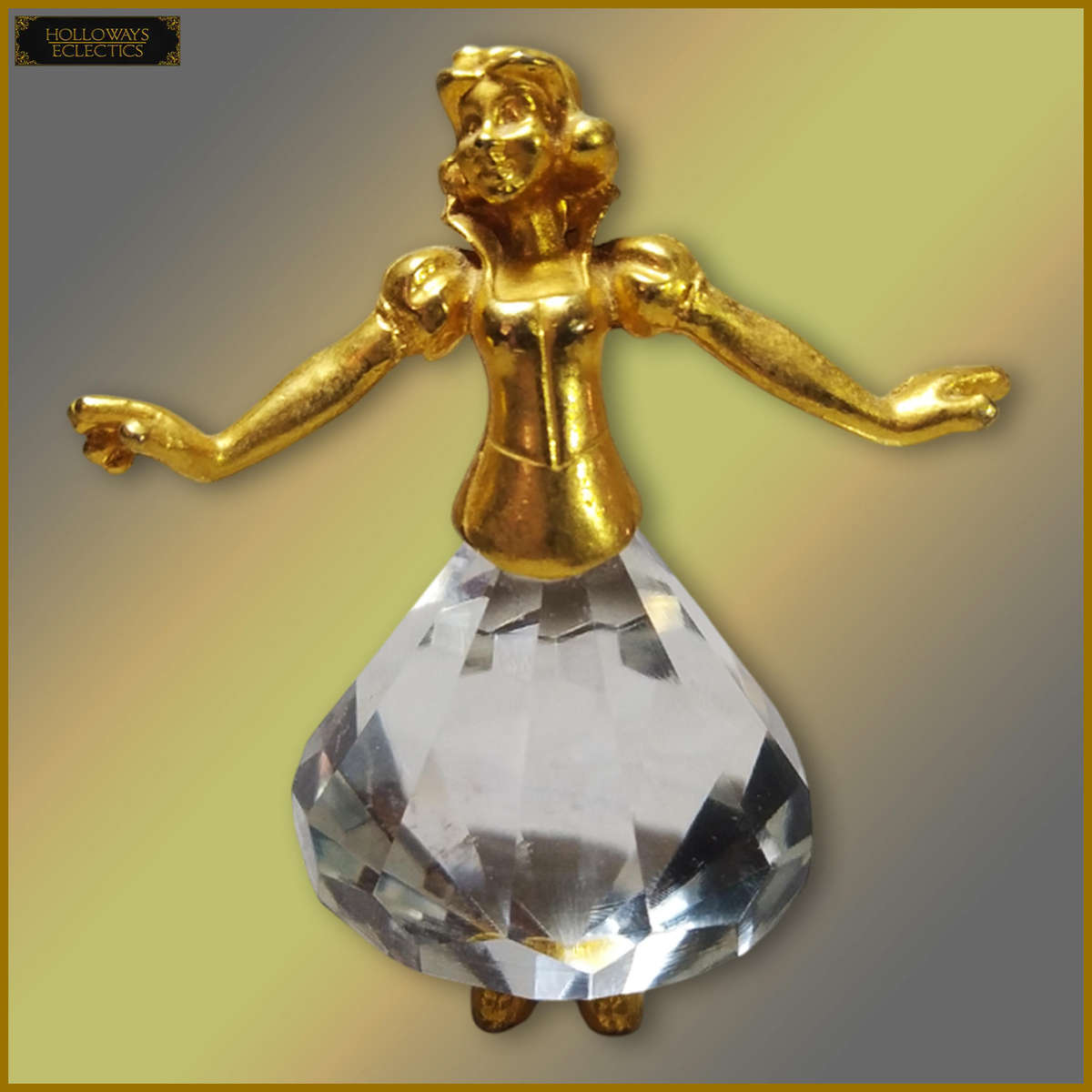 Swarovski Crystal Gold Plated Disney Snow White Ornament