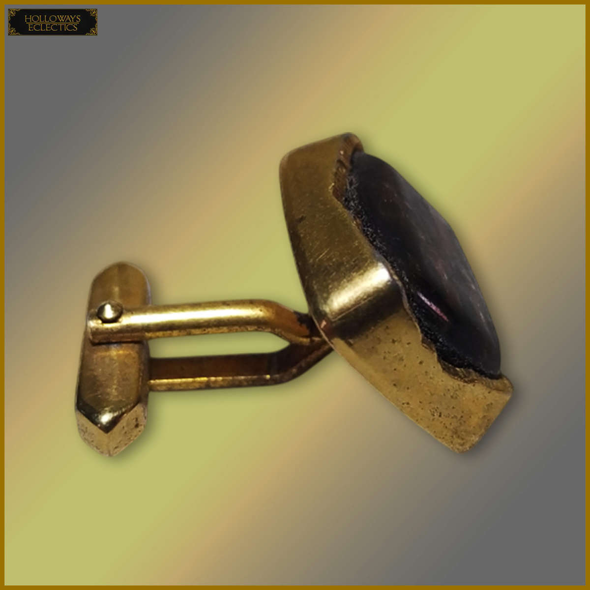 Vintage 22ct Gold Clad Grand Prix Cufflinks