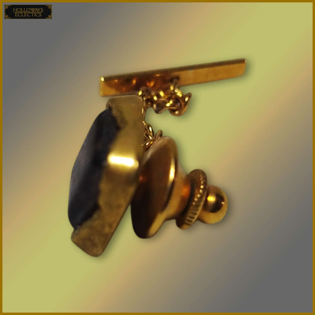 Vintage 22ct Gold Clad Grand Prix Cufflinks