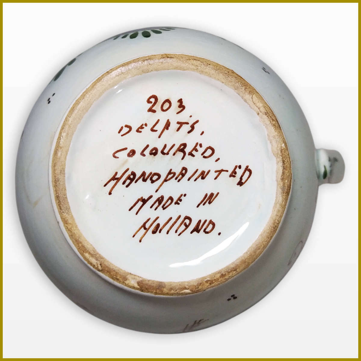 Rare Delft Coloured Milk Jug