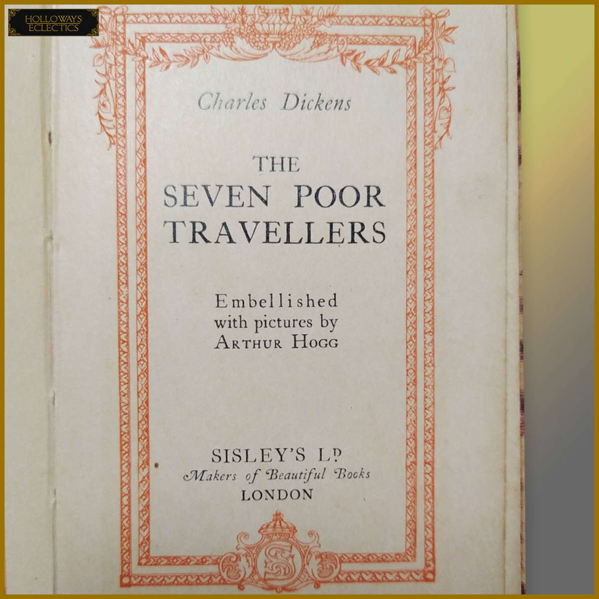 Early Edition Charles Dickens The Seven Poor Travellers