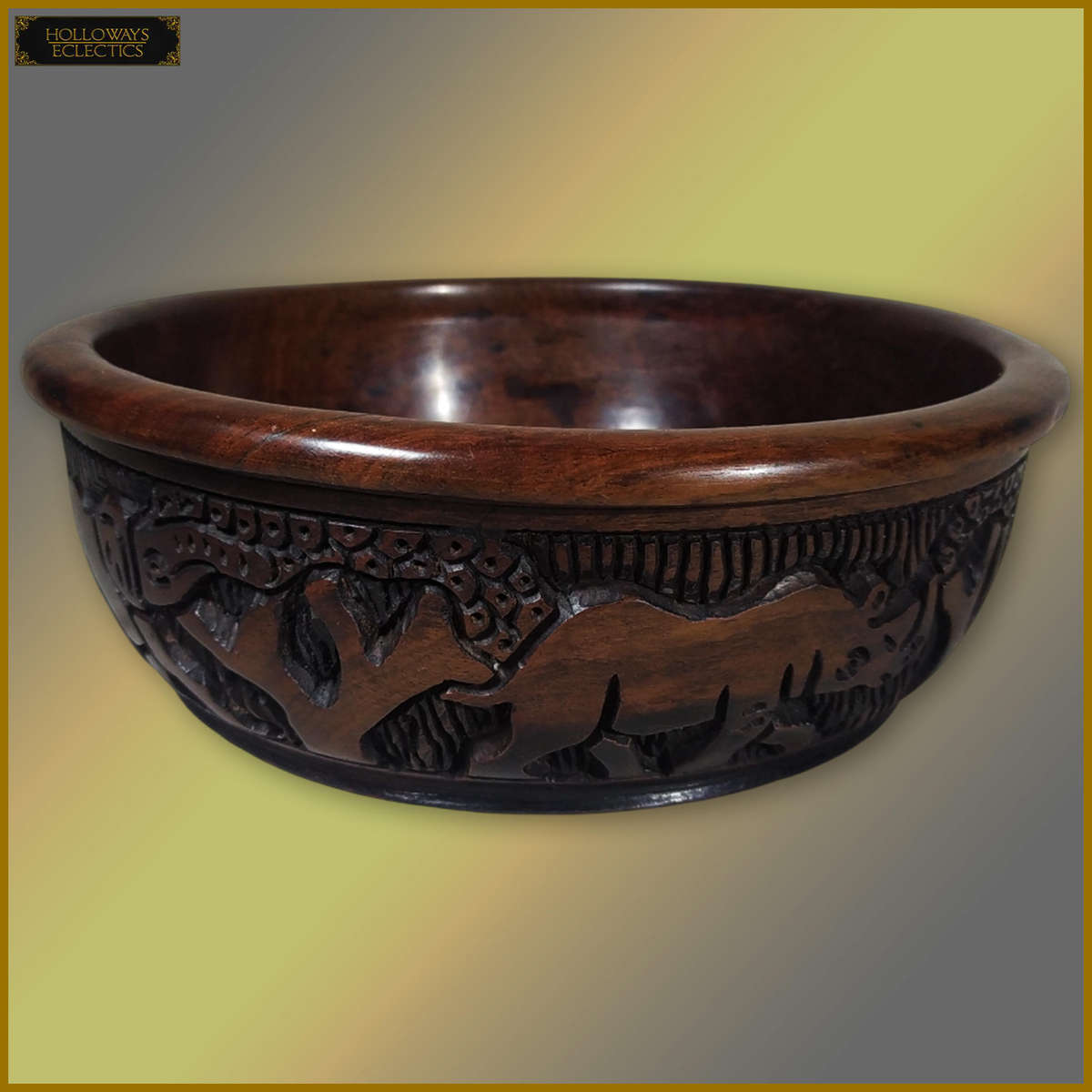 Ebony Wood Fruit Bowl