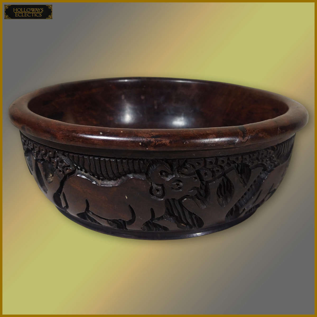 Ebony Wood Fruit Bowl
