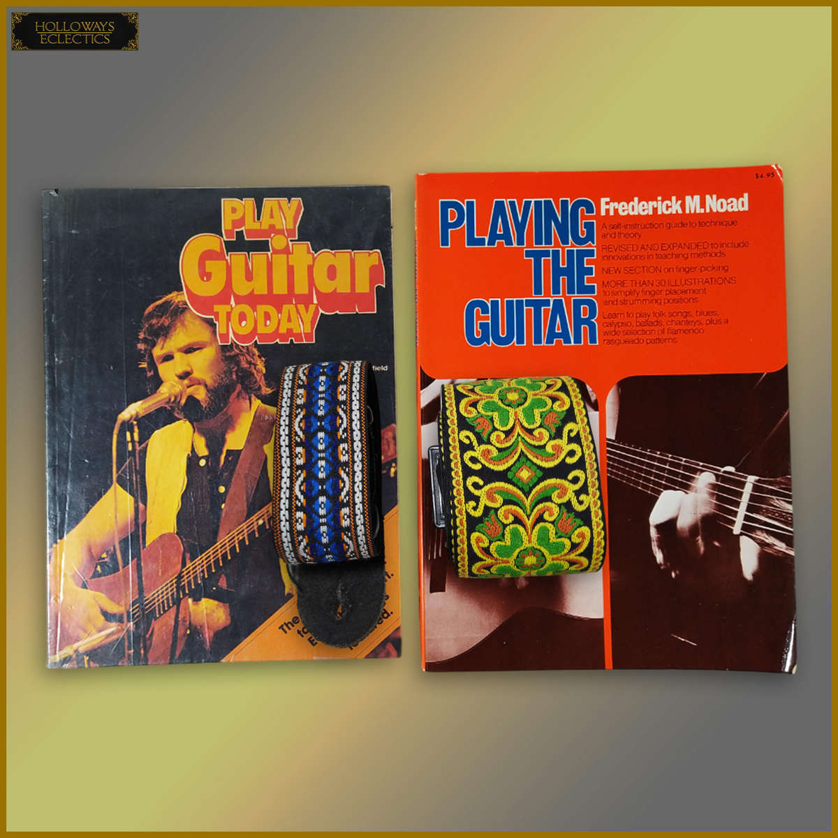 Vintage Guitar Straps And How To Play Books
