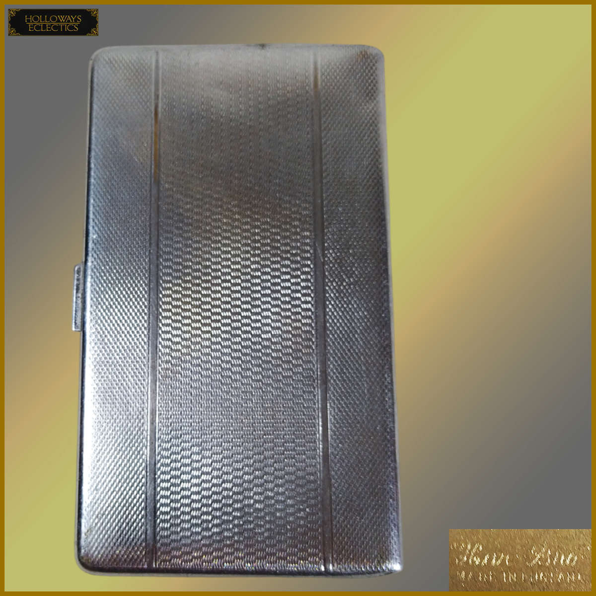 Vintage Hans Bro Silverplated Cigarette Case