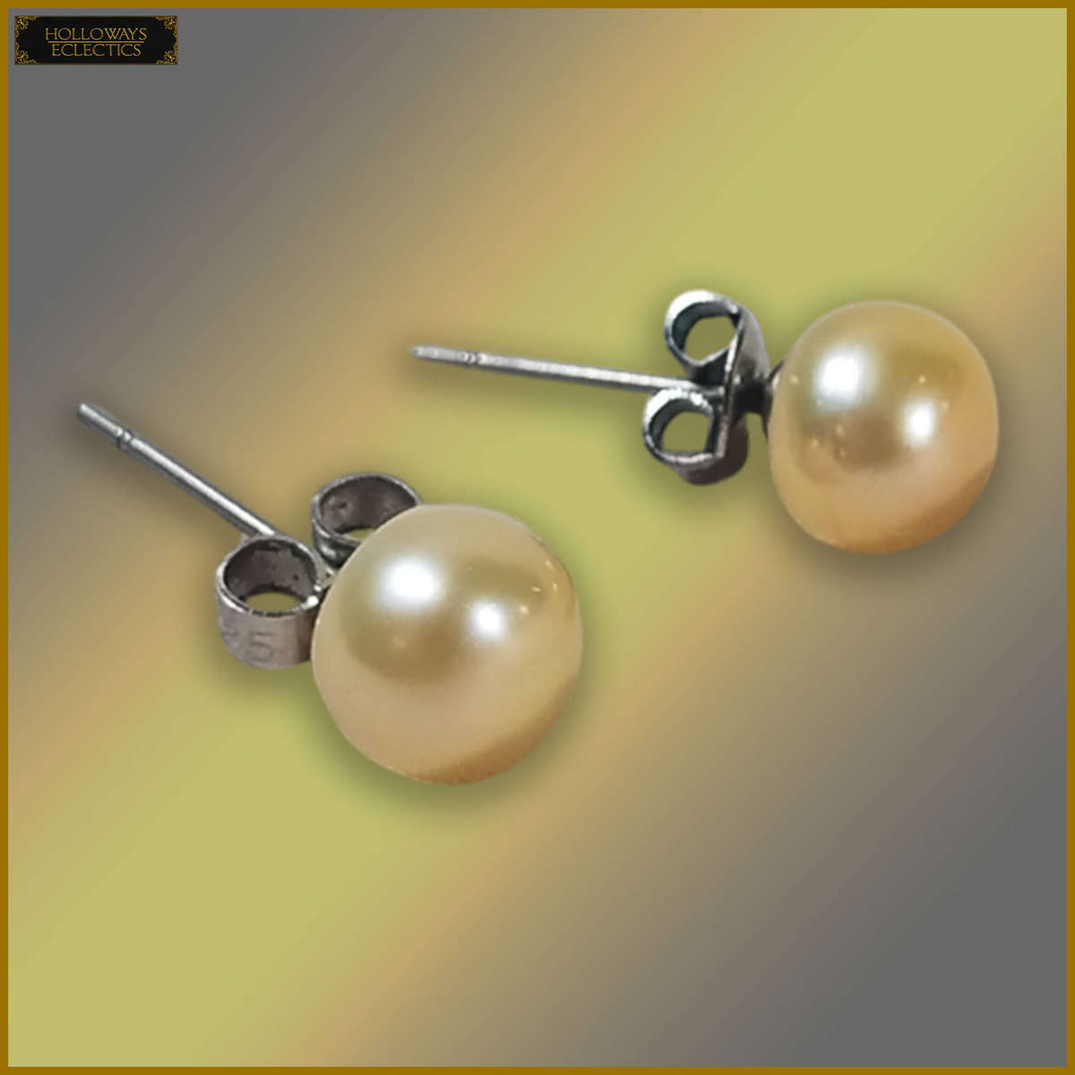 925 Sterling Silver Cultured Pearl Studs