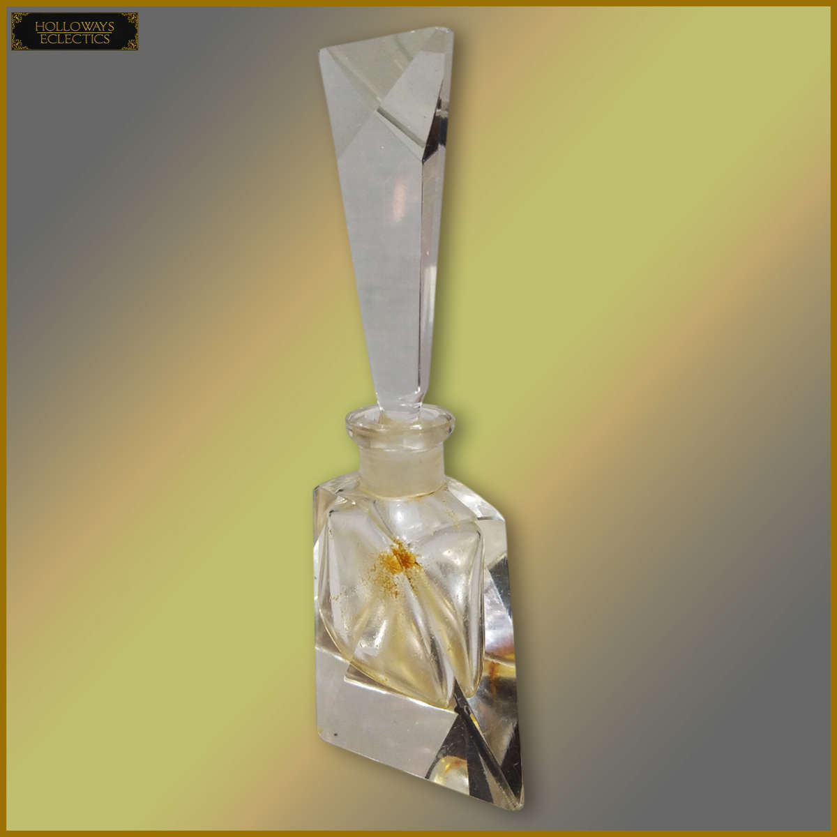 Vintage Victorian Glass Perfume Bottle