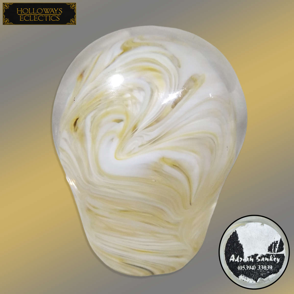 Vintage Adrian Sankey Light Bulb Paper Weight