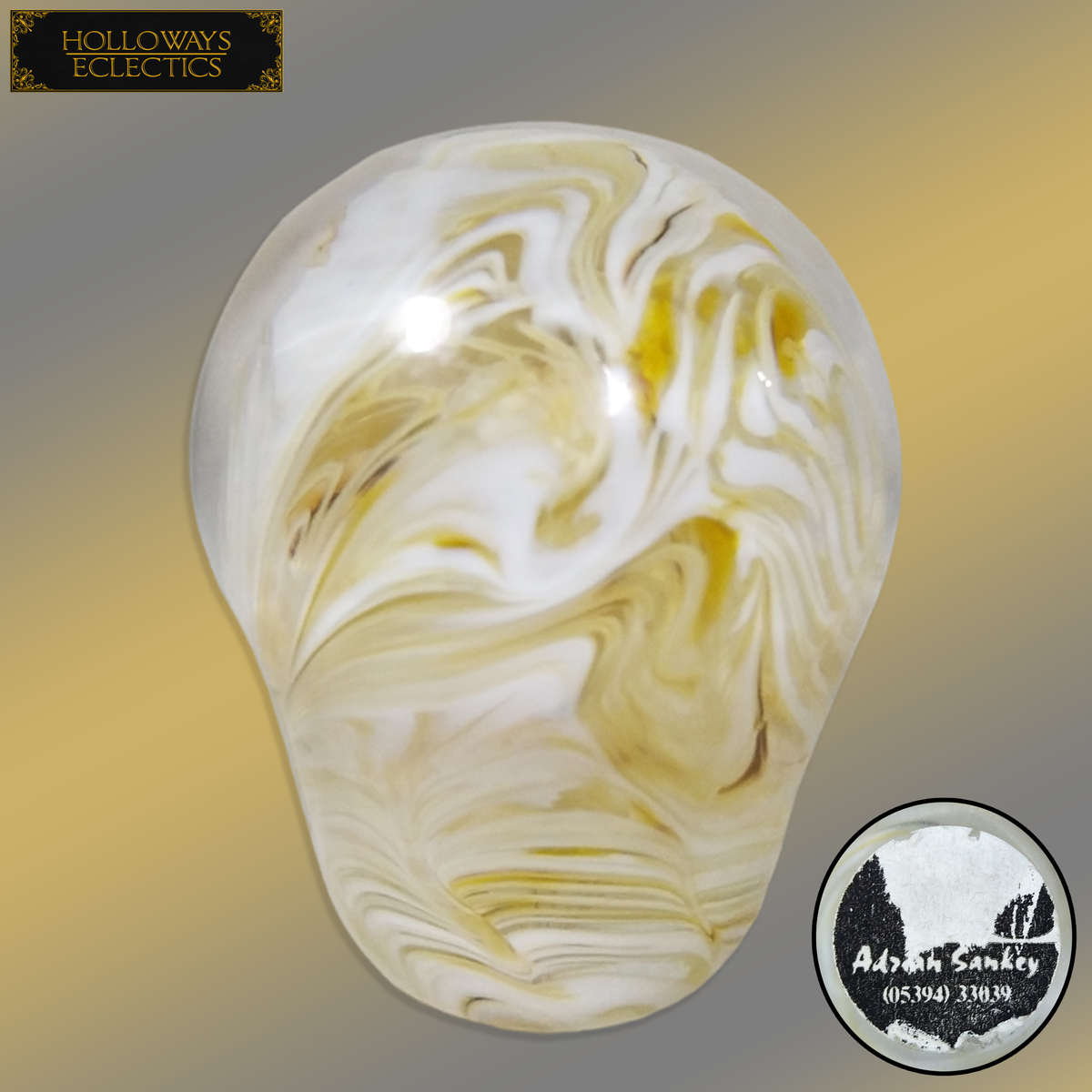 Vintage Adrian Sankey Light Bulb Paper Weight