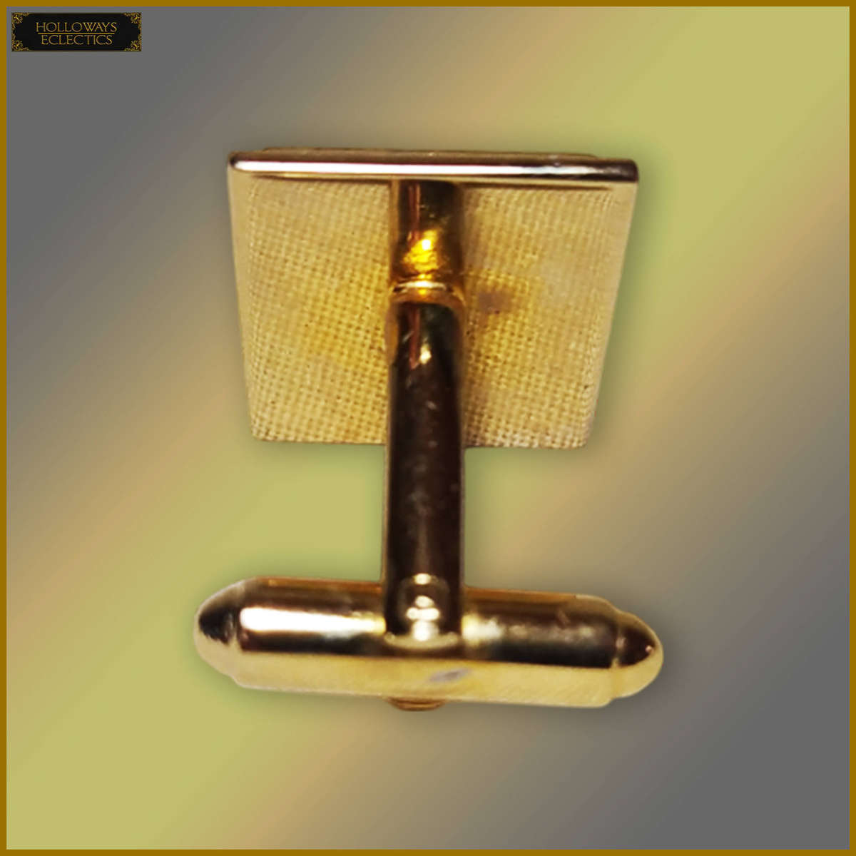 Vintage Gold Plated Shields Cufflinks