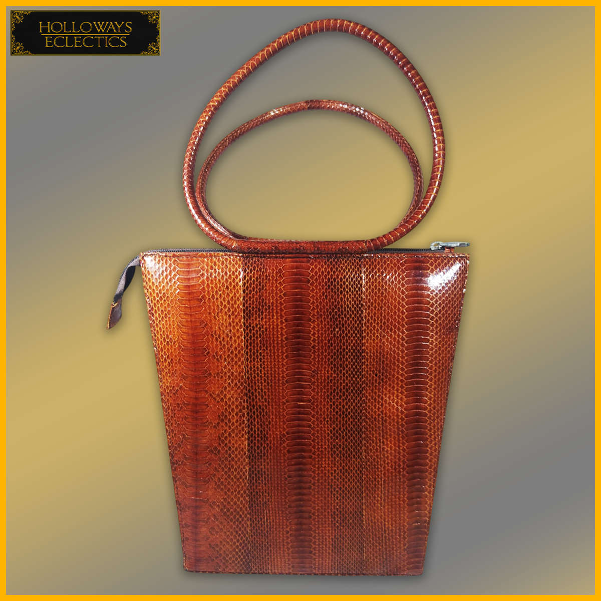 Genuine Custom Snake Skin Leather Hand Bag