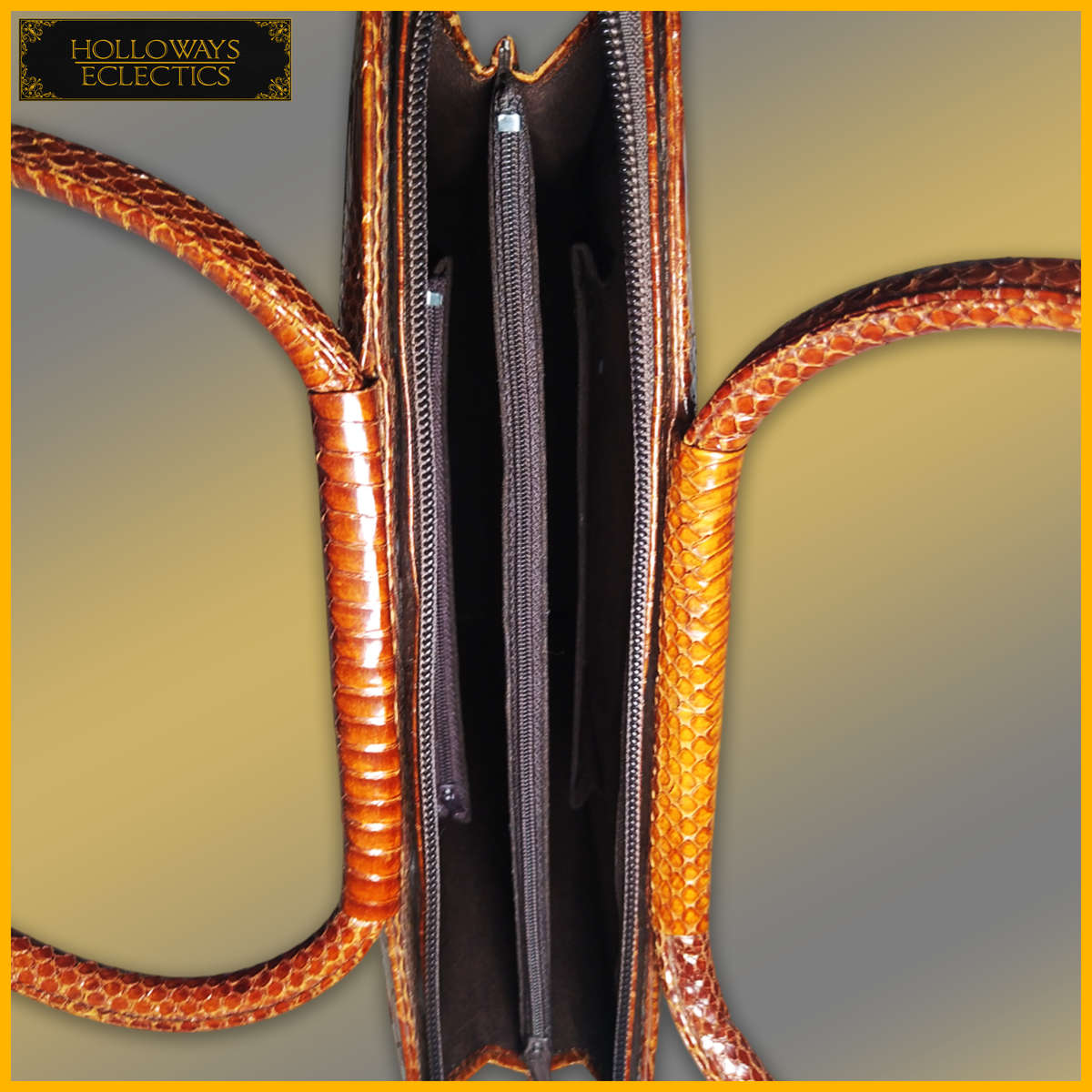 Genuine Custom Snake Skin Leather Hand Bag