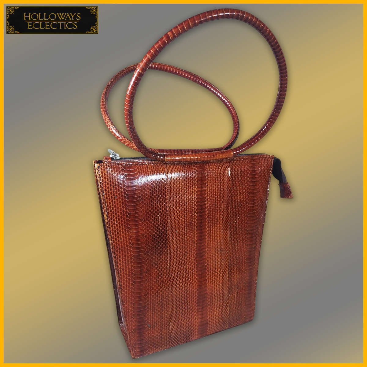 Genuine Custom Snake Skin Leather Hand Bag