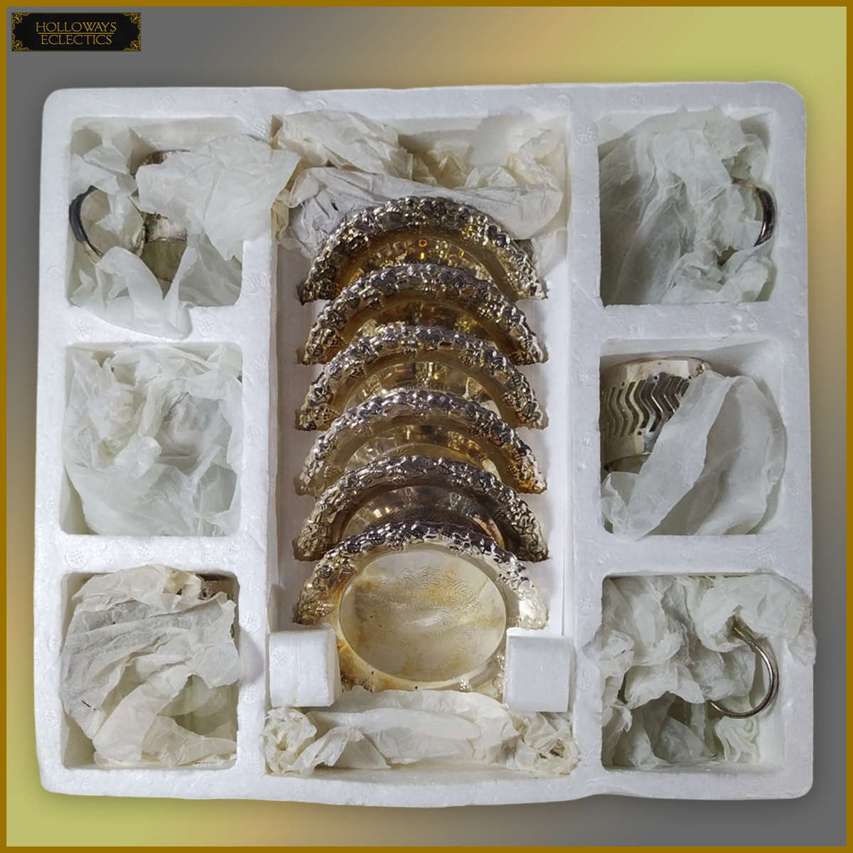 Vintage Silverplated Coffee Cup Set