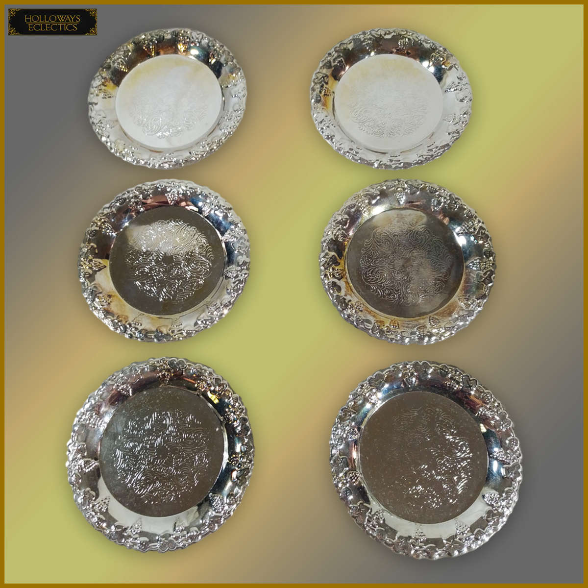 Vintage Silverplated Coffee Cup Set