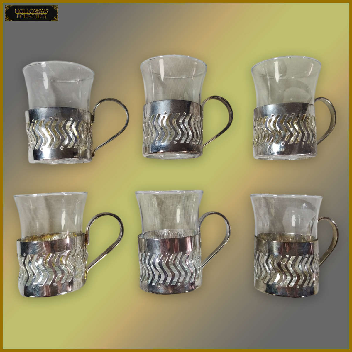 Vintage Silverplated Coffee Cup Set
