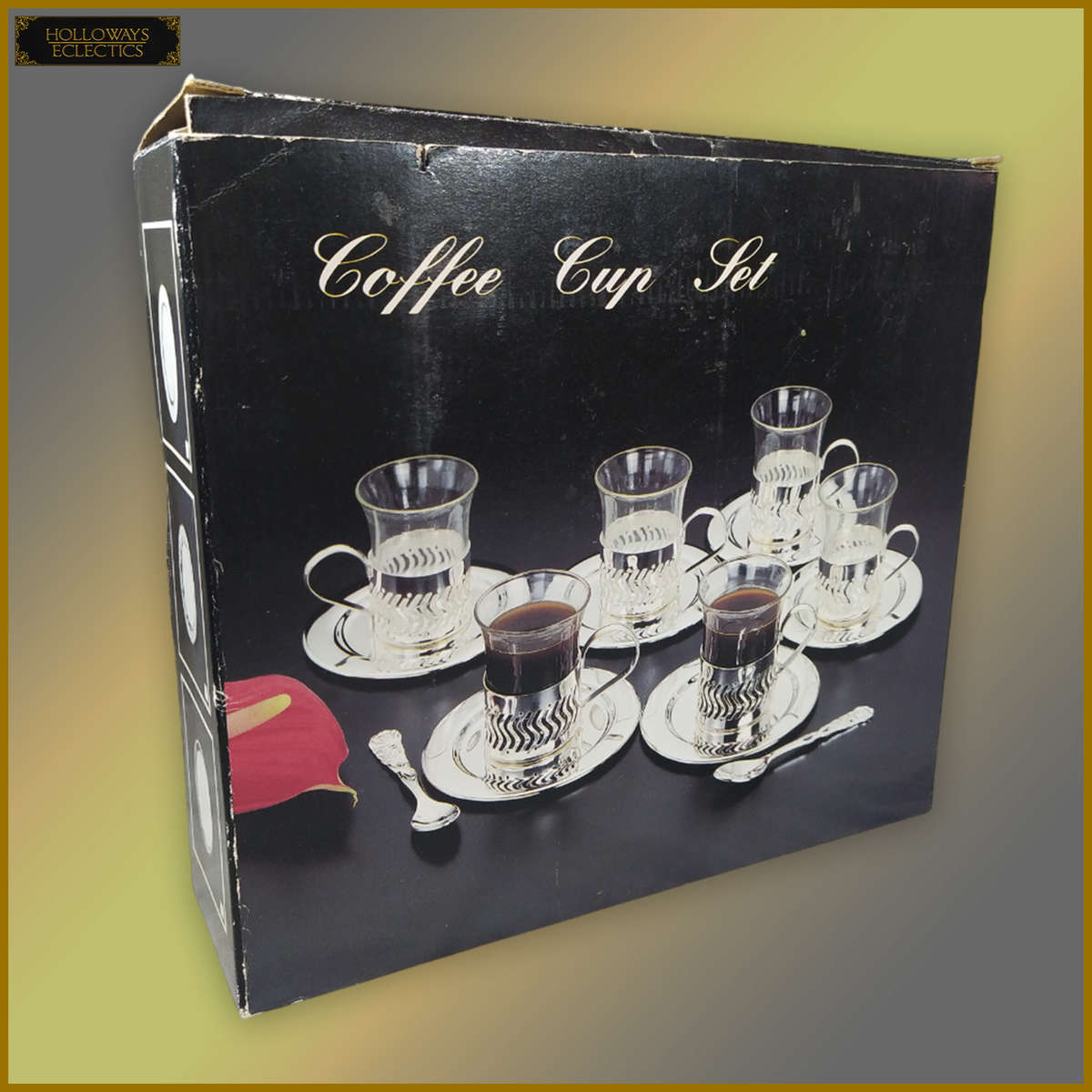 Vintage Silverplated Coffee Cup Set