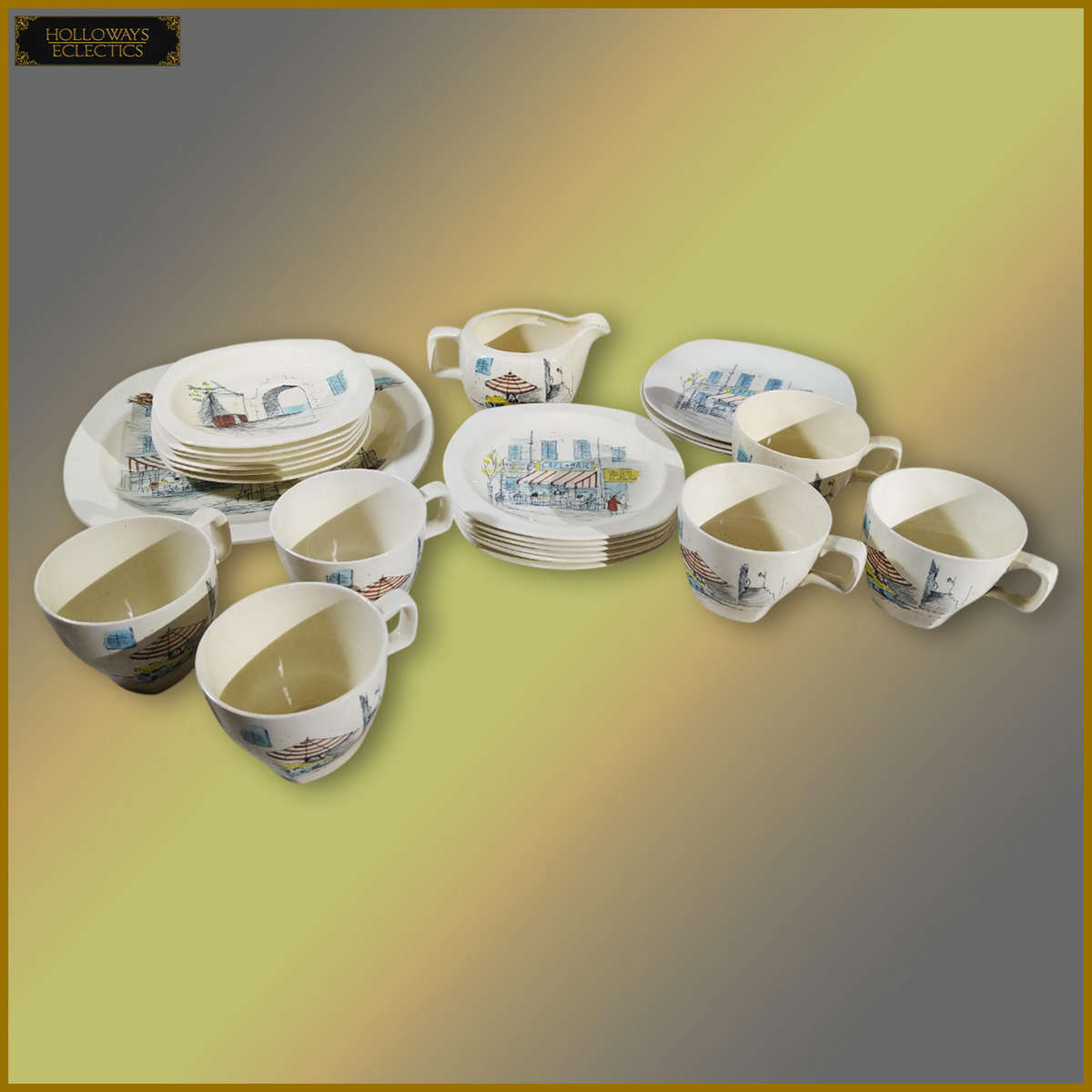 Vintage Midwinter Tea Set