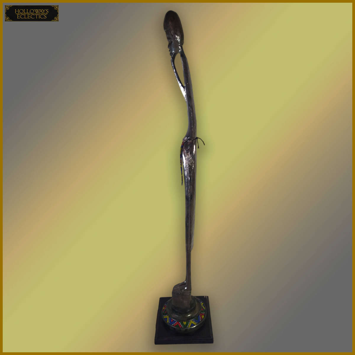 Hand Carved Iron Wood Statue Titled The Rainbow Warriors