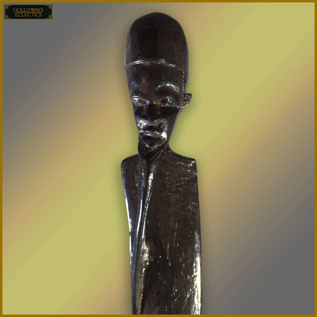 Hand Carved Iron Wood Statue Titled The Rainbow Warriors