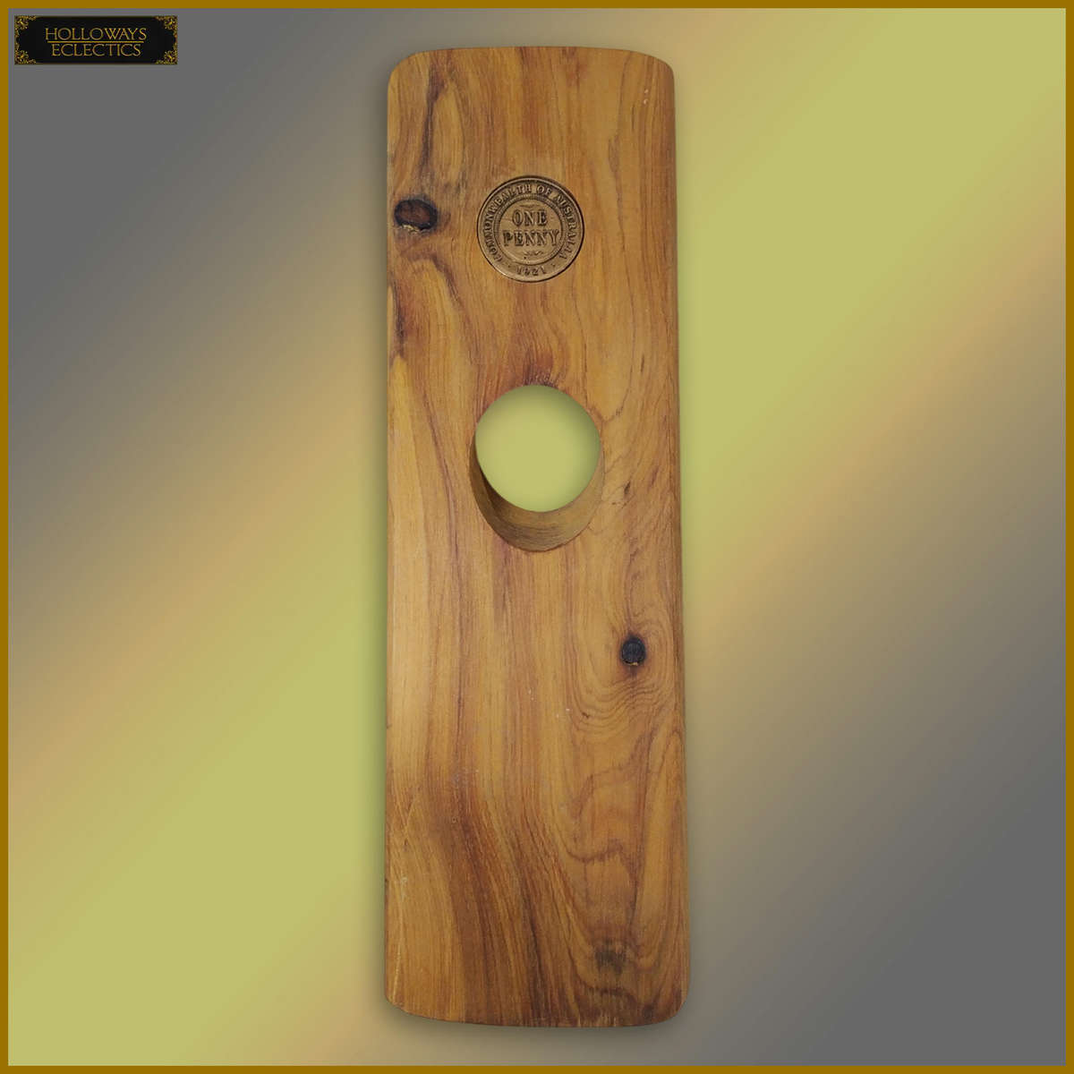 Balancing Wine Holder With 1921 One Penny Coin