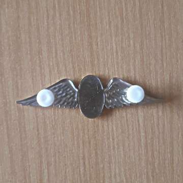 S.A Parachute Staticline Instructor Wing - Full Size - Two Pins In Place