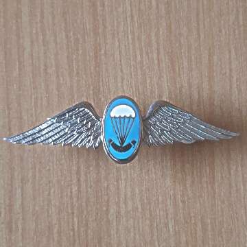 S.A Parachute Staticline Instructor Wing - Full Size - Two Pins In Place