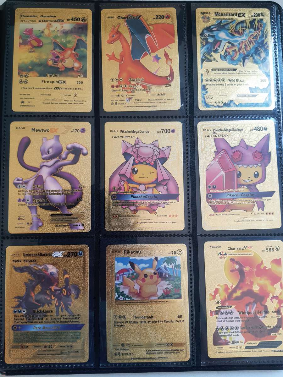36 GOLD FOIL POKEMON CARDS