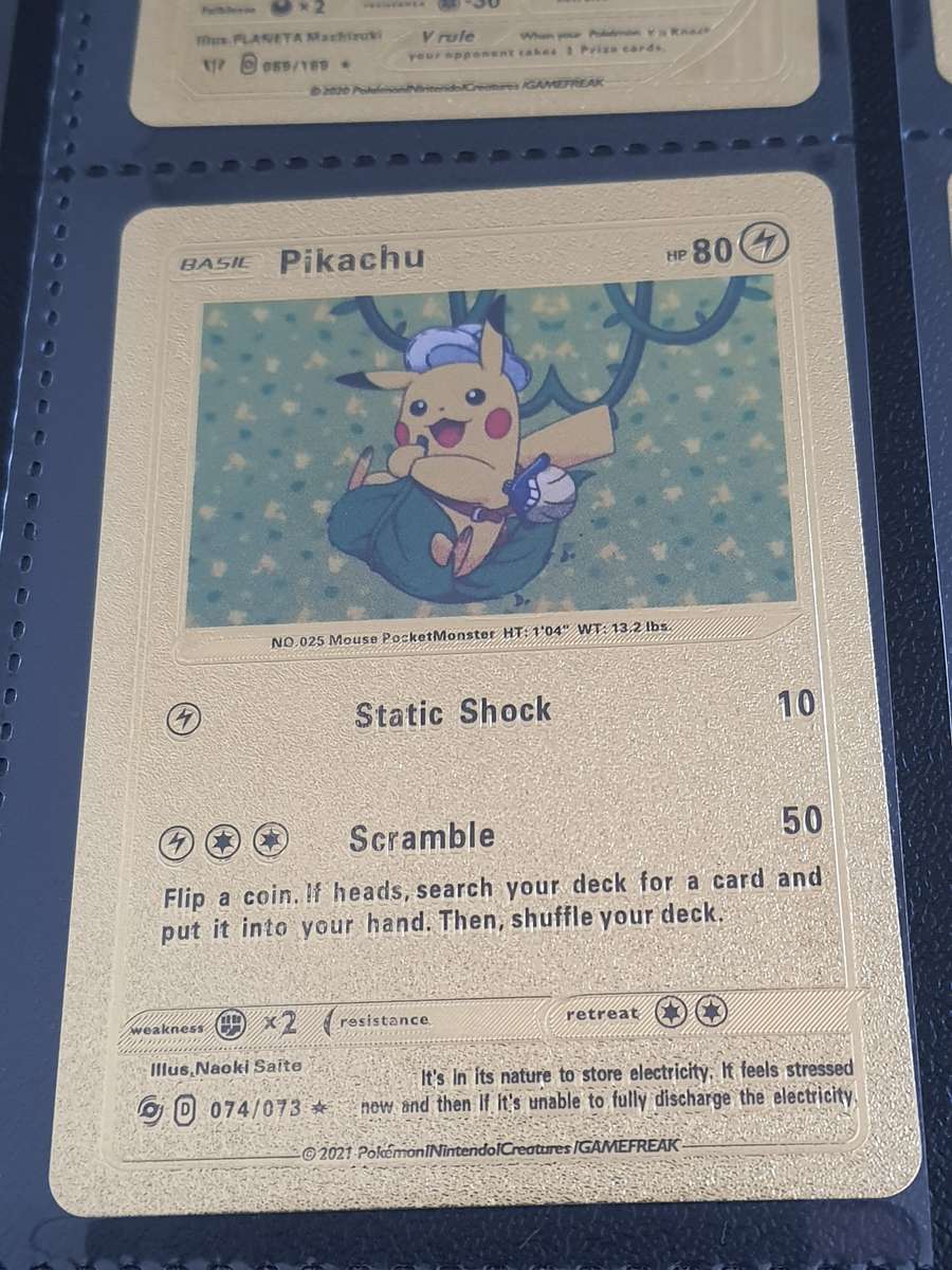 36 GOLD FOIL POKEMON CARDS