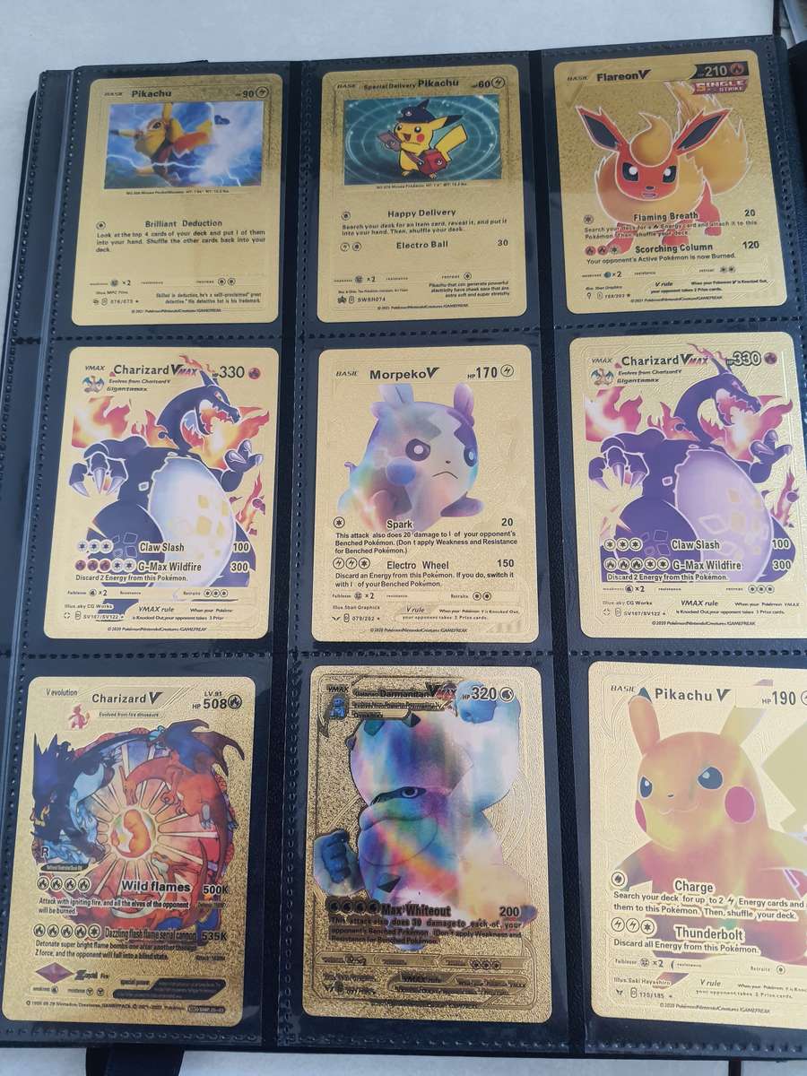 36 GOLD FOIL POKEMON CARDS