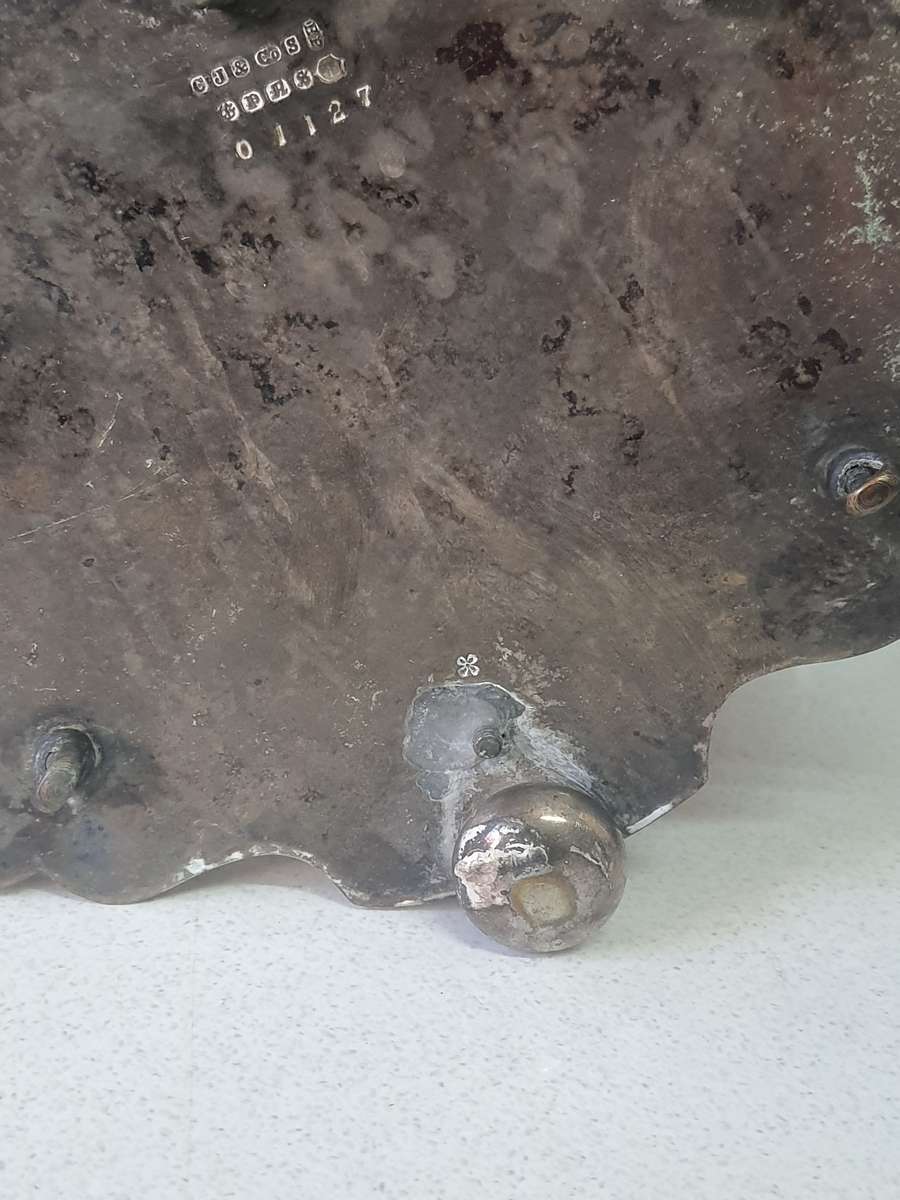 STAMPED - STUNNING APOSTLE SPOON AND EGG TRAY SET