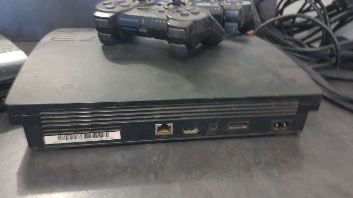 X2 PLAYSTATION 3 CONSOLES WITH CABLES X2 REMOTES