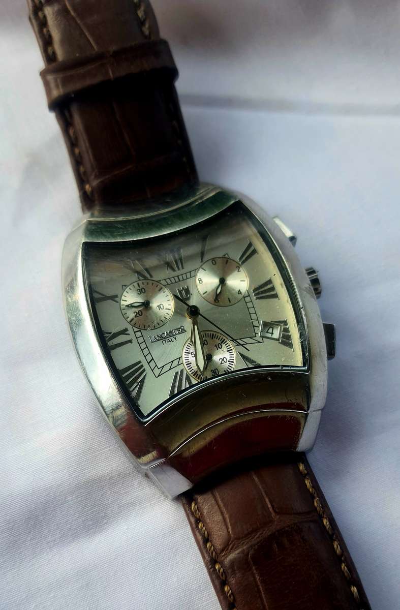 #3 Fine Jewelers Men's Lancaster chrono watch - made in Italy - Ref 0295 similar retail for 300$