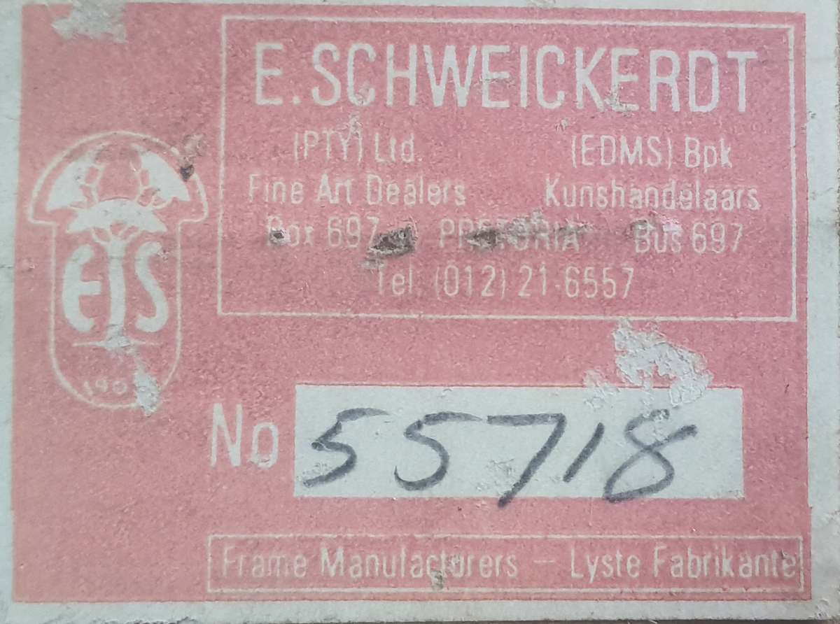 600X700 UNKNOWN OIL ON BOARD - PATHWAY BETWEEN TREES. STUNNING STILL LIFE!