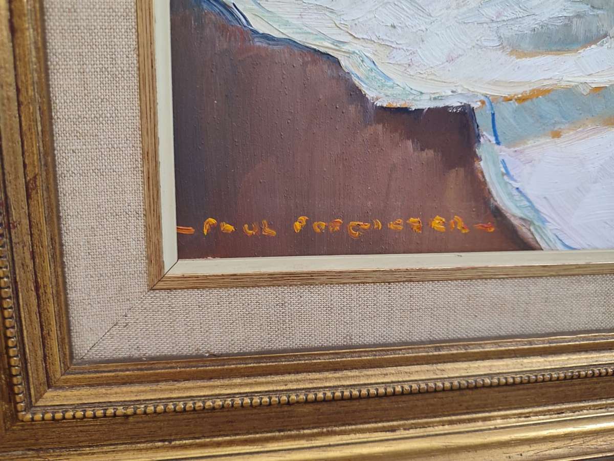 LARGE OIL ON BOARD BY - PAUL POTGIETER - FLORAL ART - FRAMED - SOUTH-AFRICAN ARTIST