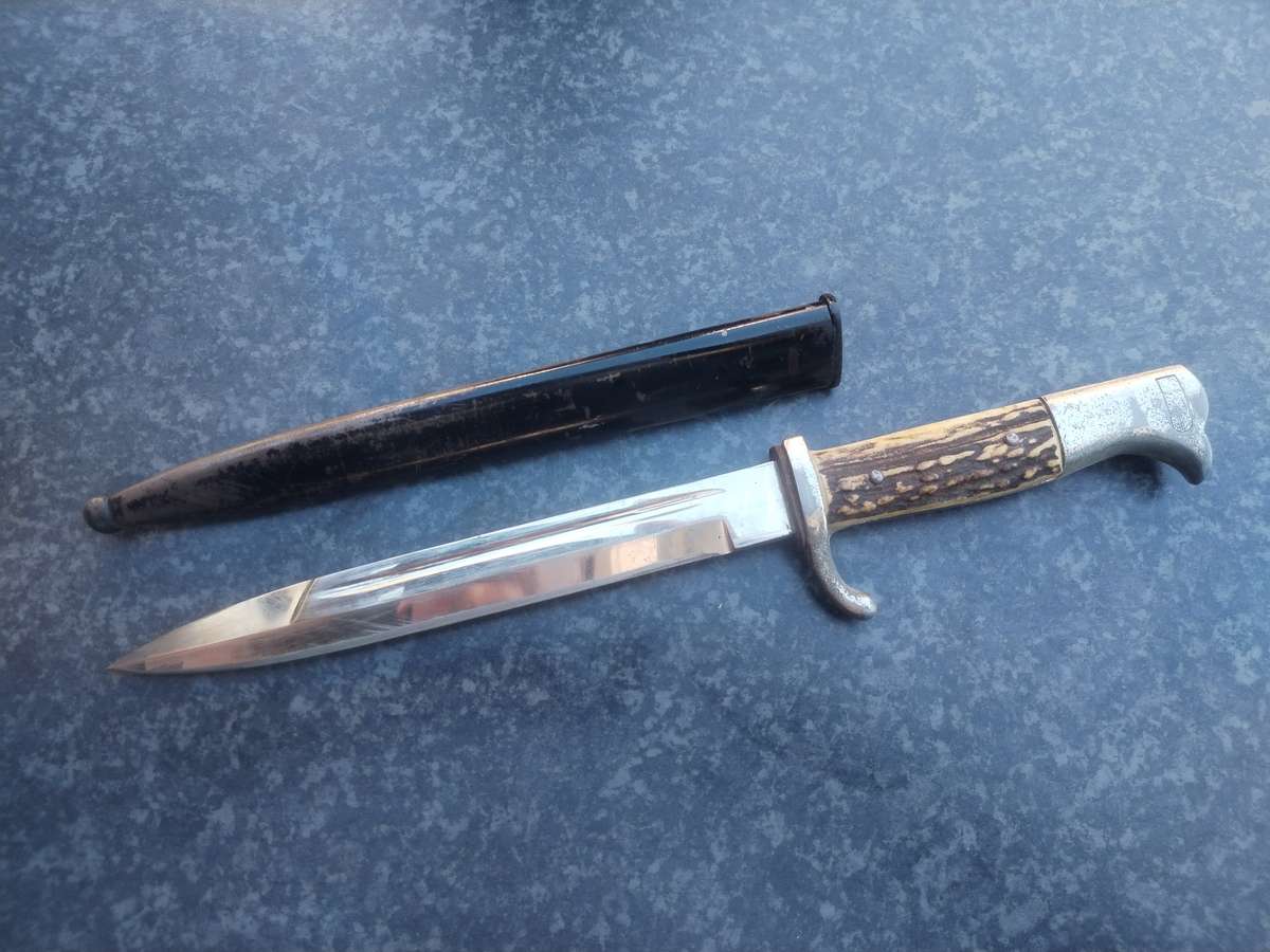 #1 World War 2 German inscribed bayonet - LAST ONE SOLD FOR R21 000.00 - BUY NOW ITS AN INVESTMENT!