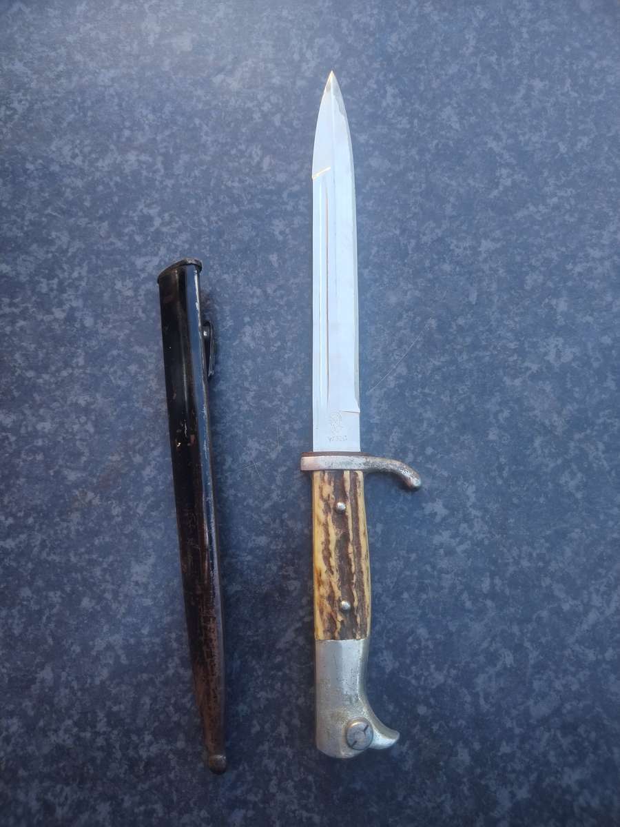 #1 World War 2 German inscribed bayonet - LAST ONE SOLD FOR R21 000.00 - BUY NOW ITS AN INVESTMENT!