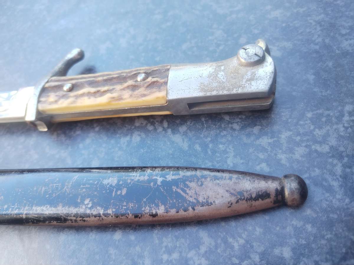 #1 World War 2 German inscribed bayonet - LAST ONE SOLD FOR R21 000.00 - BUY NOW ITS AN INVESTMENT!