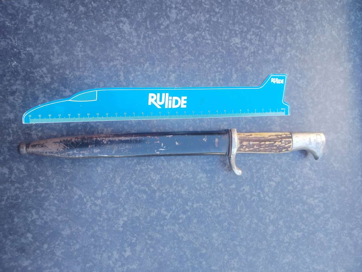 #1 World War 2 German inscribed bayonet - LAST ONE SOLD FOR R21 000.00 - BUY NOW ITS AN INVESTMENT!