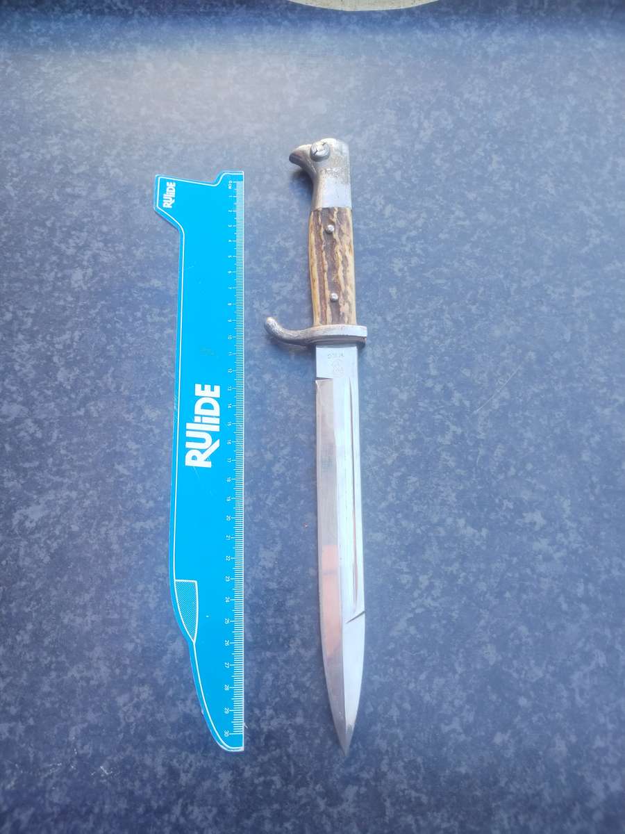 #1 World War 2 German inscribed bayonet - LAST ONE SOLD FOR R21 000.00 - BUY NOW ITS AN INVESTMENT!