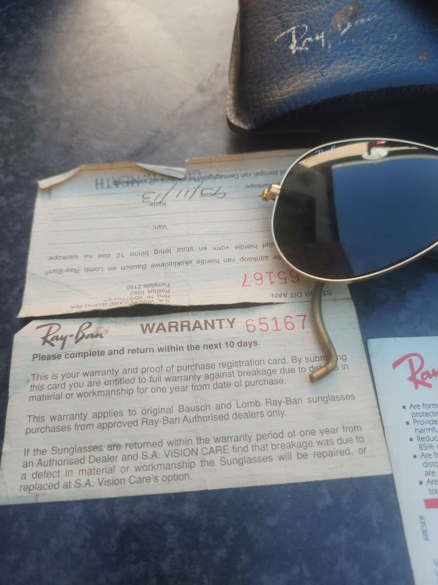 #3 - MINT -Ray-Ban USA B&L Diamond Hard Aviator Outdoorsman 62mm W1508 Survivor Sunglasses - BUYNOW!