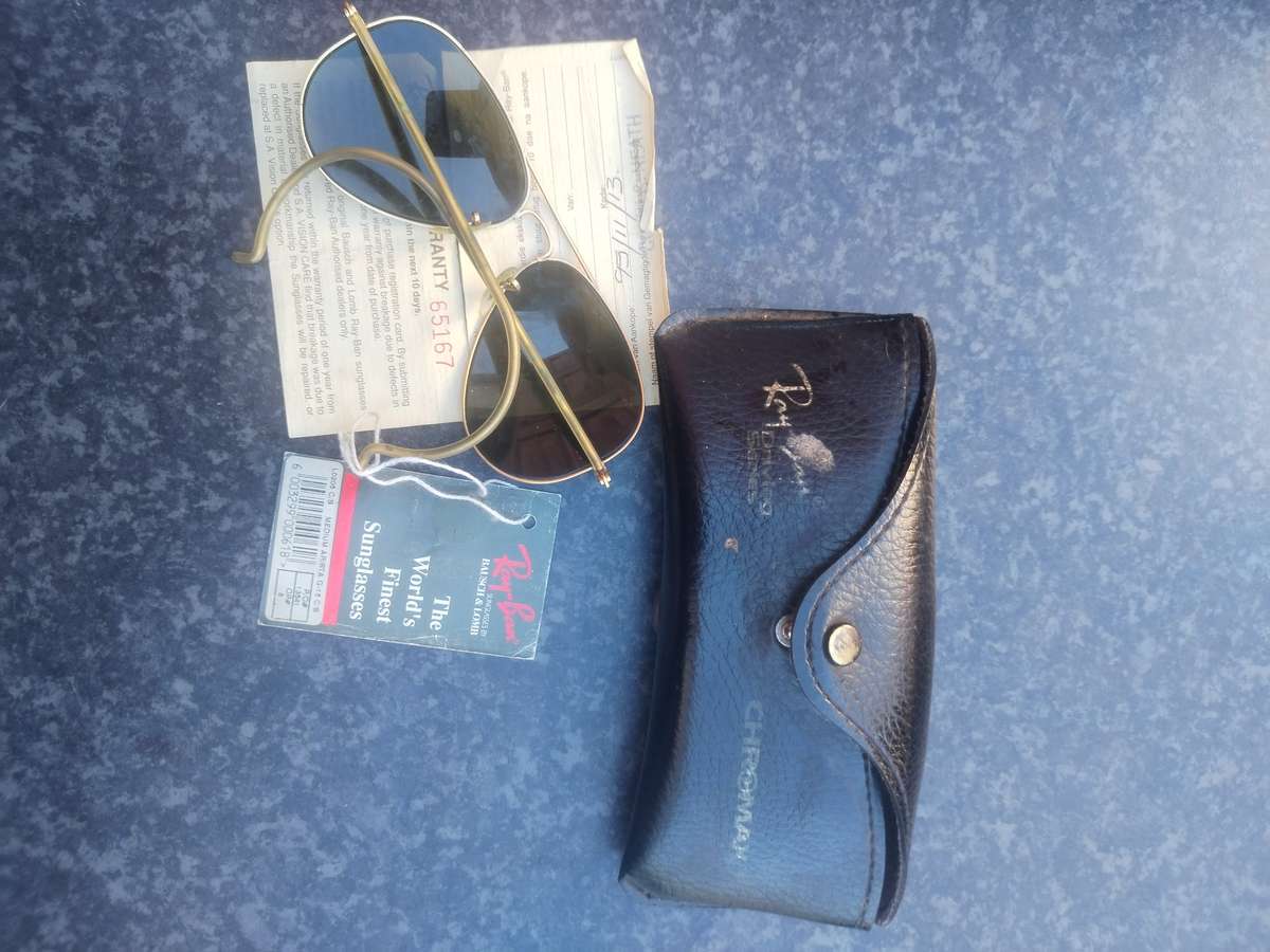 #3 - MINT -Ray-Ban USA B&L Diamond Hard Aviator Outdoorsman 62mm W1508 Survivor Sunglasses - BUYNOW!