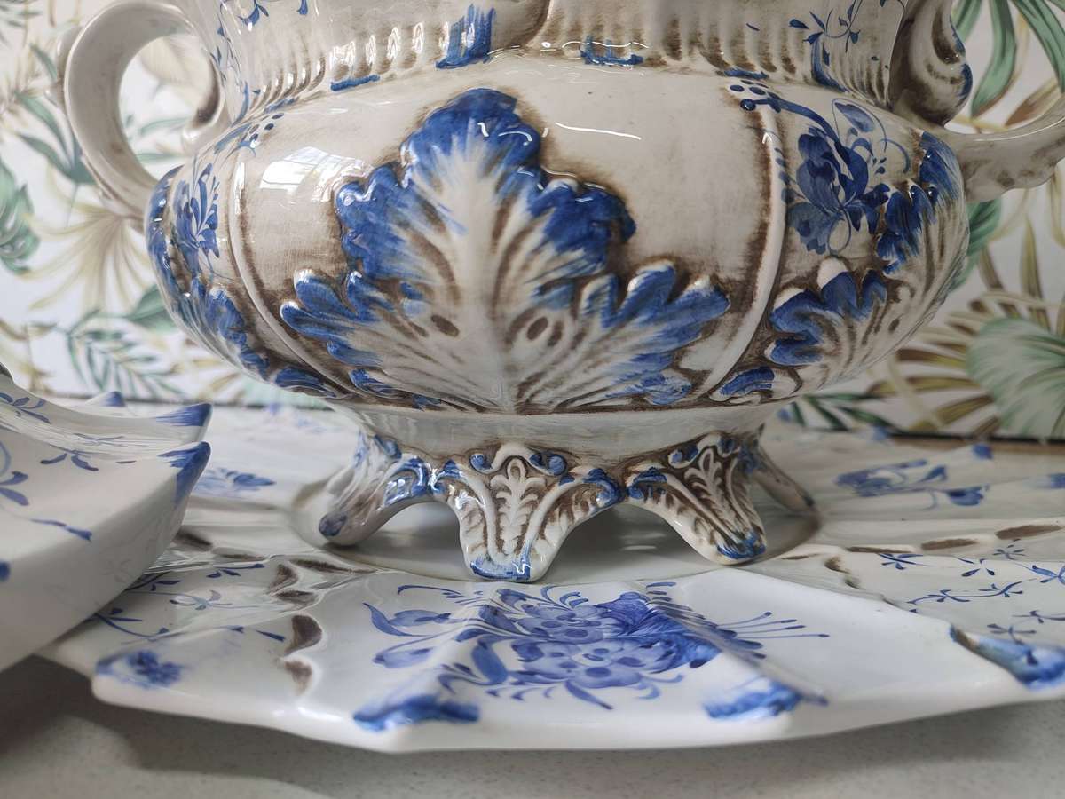 #3 VINTAGE ITALY BASSANO CERAMIC TUREEN SET