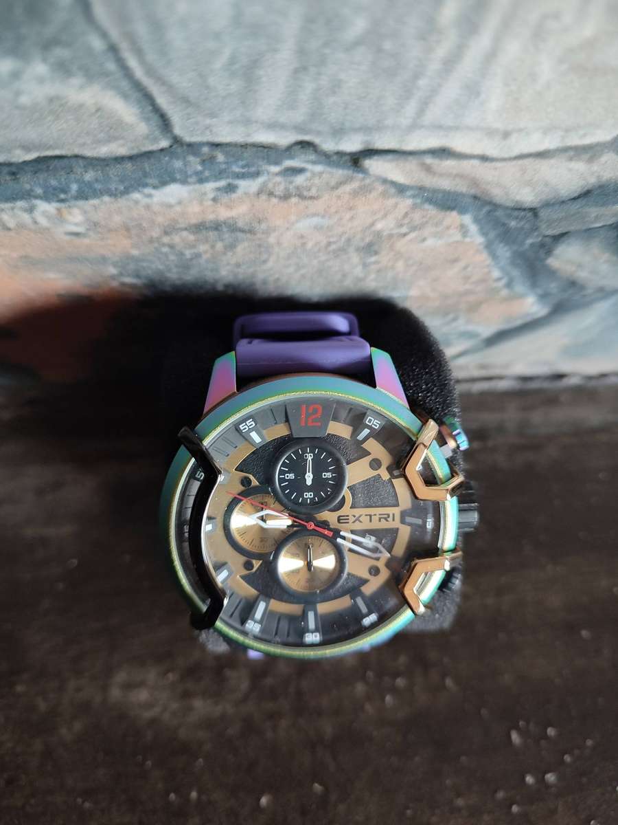 #1 EXTRI VIBRANT RAINBOW COLORED STAINLESS STEEL MENS WATCH!!!