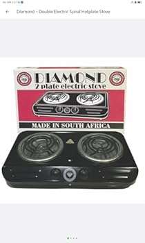 Diamond - Double Electric Spiral Hotplate Stove